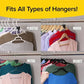 Space-Saving Clothes Hanger Clips