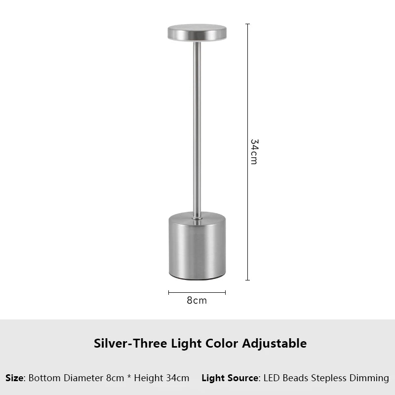 Rechargeable LED Table Lamp with Touch Sensor