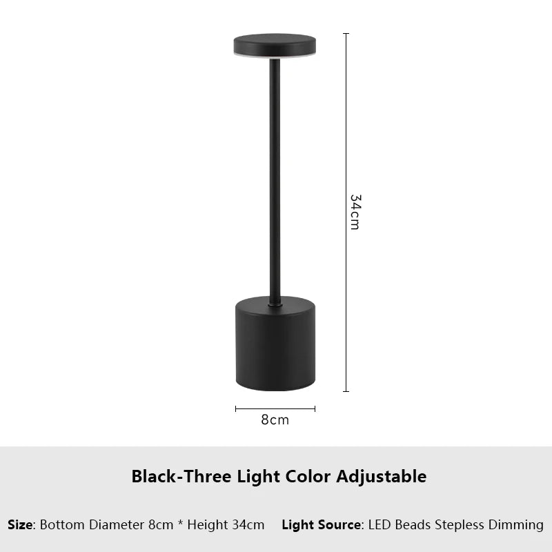 Rechargeable LED Table Lamp with Touch Sensor