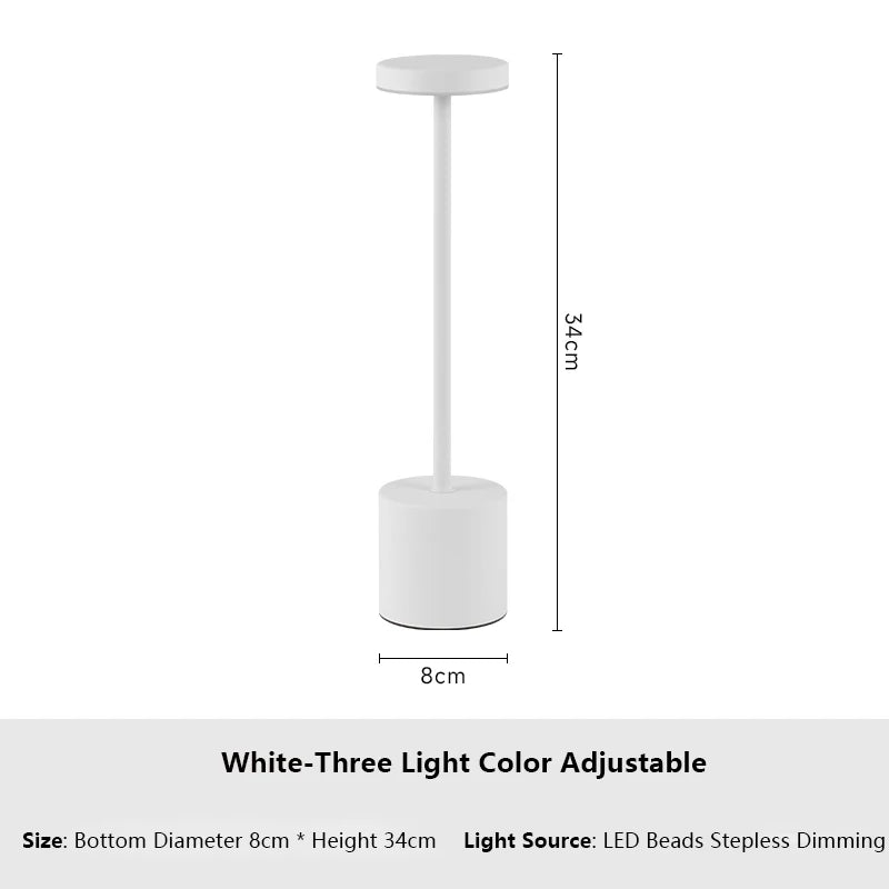 Rechargeable LED Table Lamp with Touch Sensor