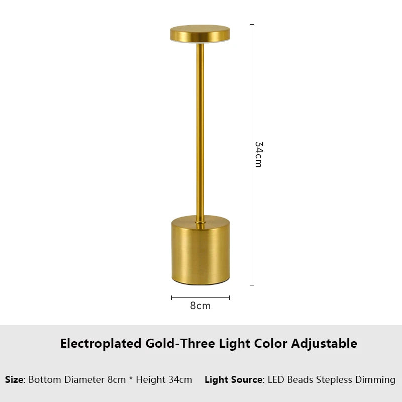 Rechargeable LED Table Lamp with Touch Sensor